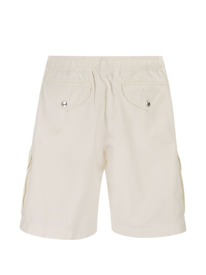 Brunello Cucinelli drawstring cotton cargo shorts outlook
