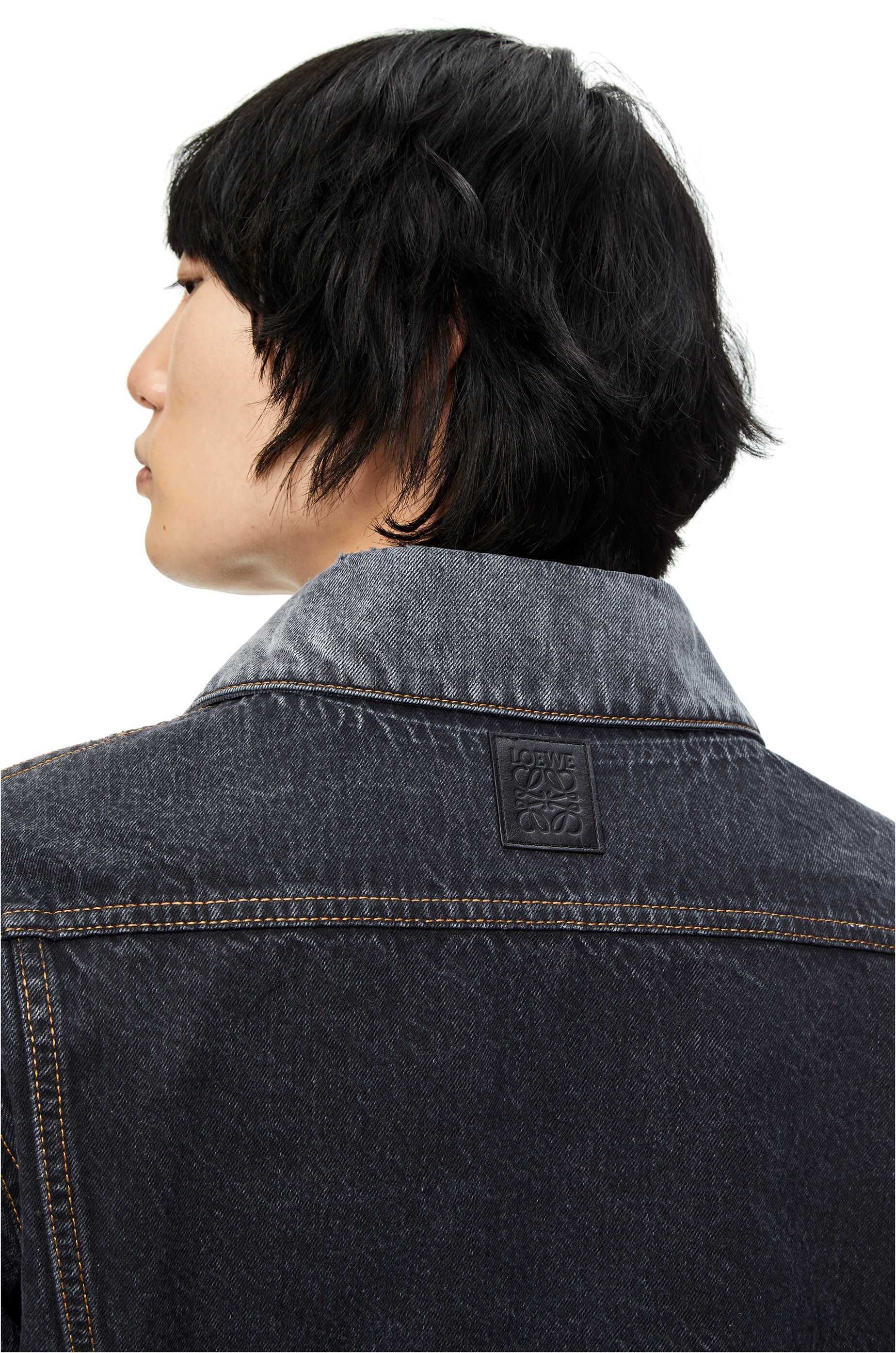 Jacket in faded denim - 5