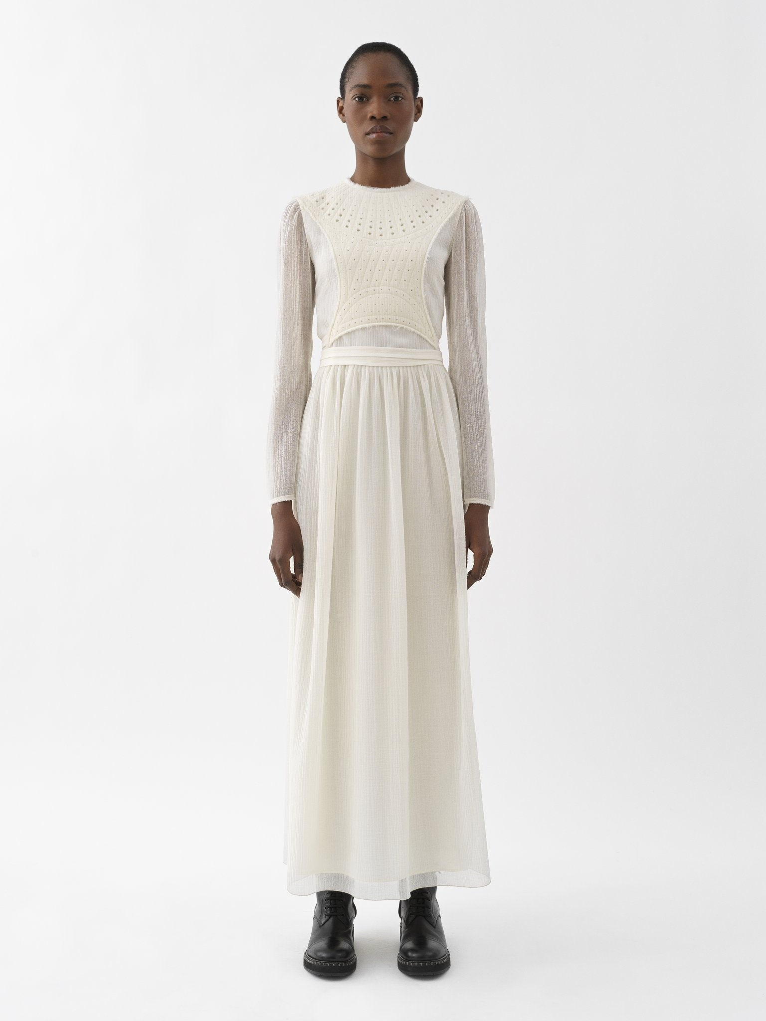 BELTED LONG DRESS - 2