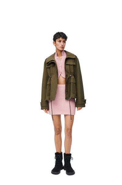 Loewe Mini skirt in technical knit outlook