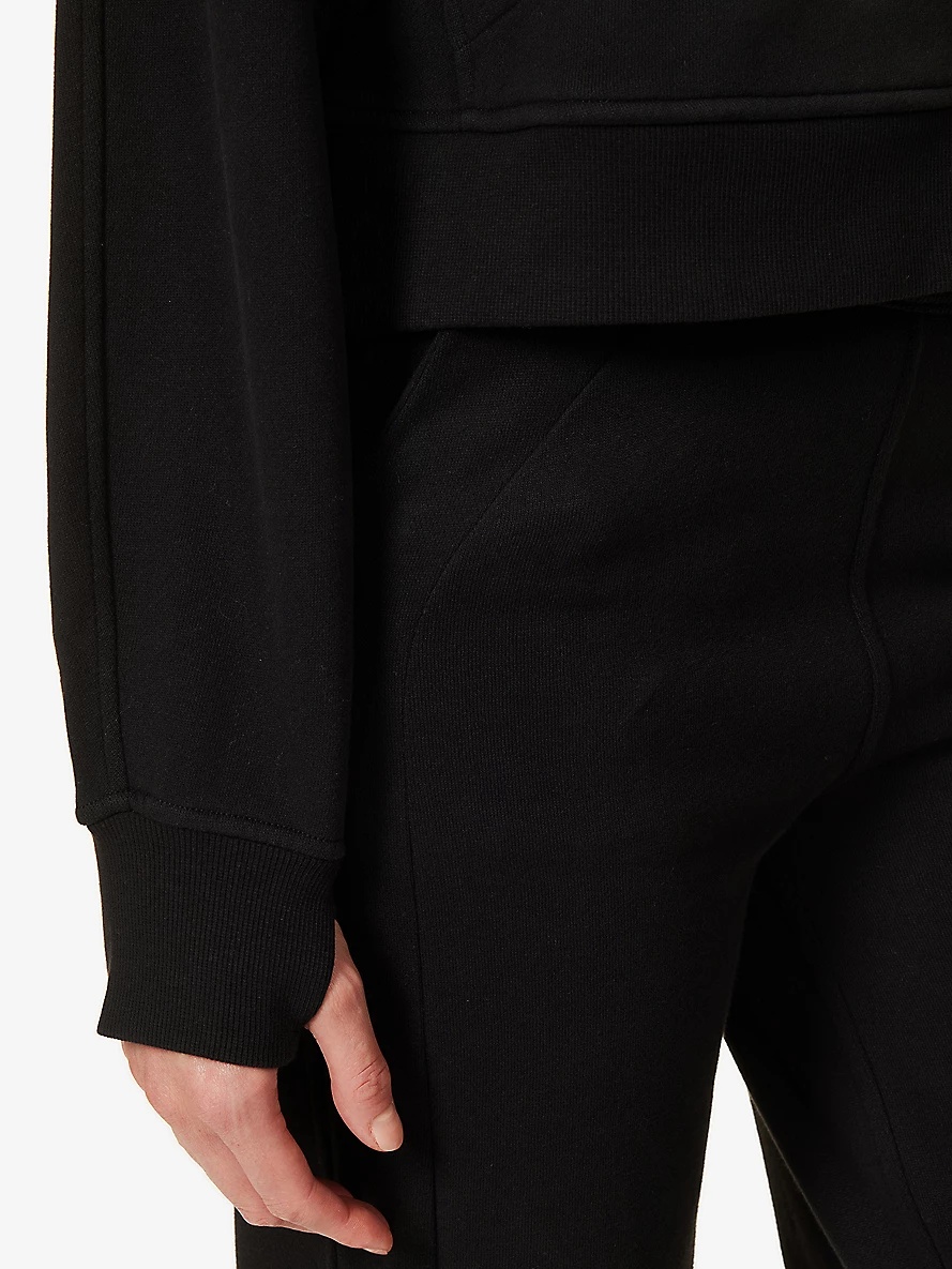 Scuba cropped cotton-blend hoody - 9