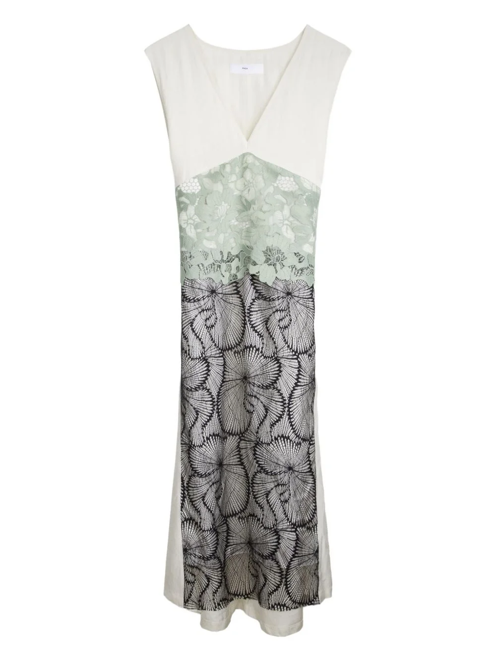 lace-panelled dress - 1