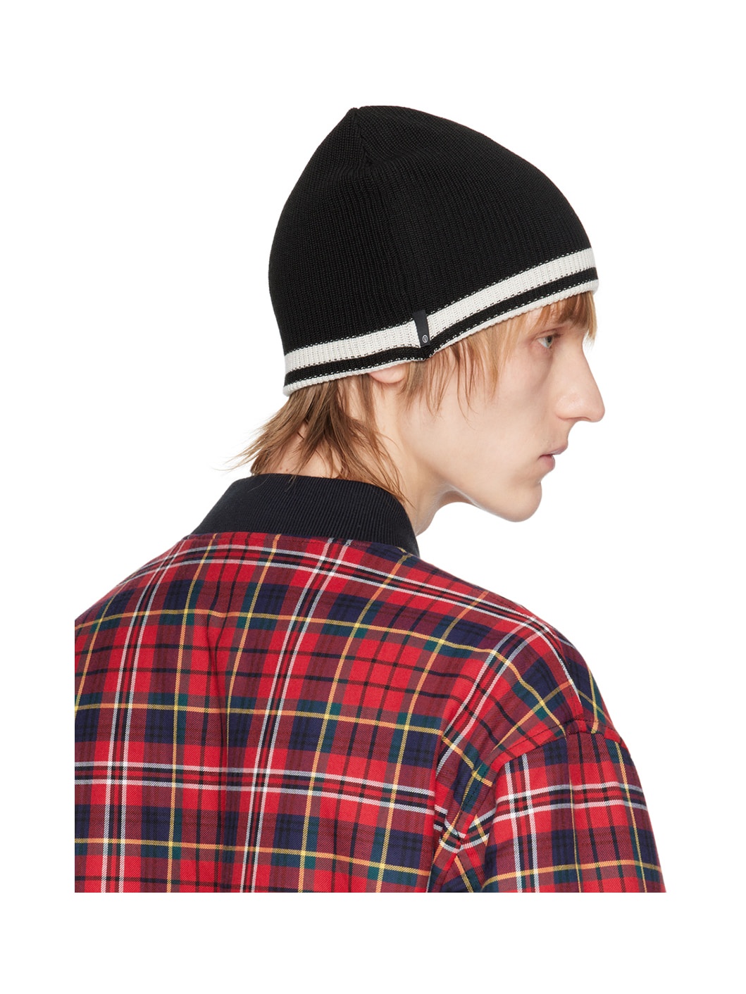 Black Striped Beanie - 3