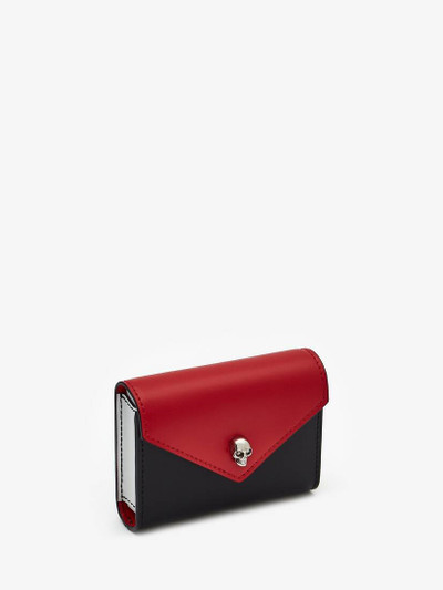 Alexander McQueen Skull Leather Playing Card Holder in Multicolor outlook