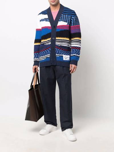 Missoni colour-block button-up cardigan outlook