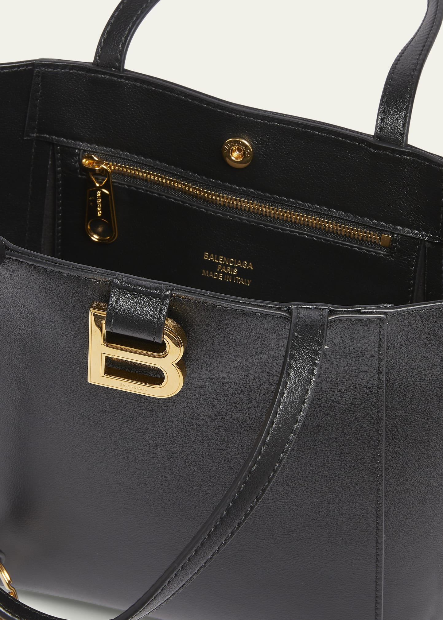 Hourglass Small Soft Leather Tote Bag - 4