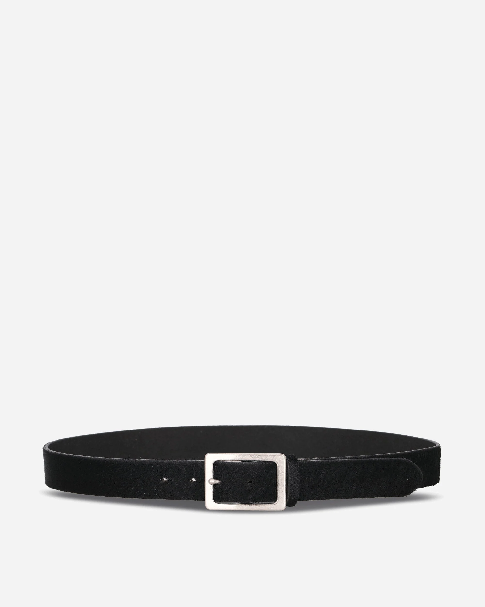 Hair-On Leather Belt Black - 1