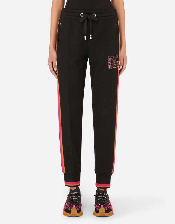 Cotton joggers with patch - 1