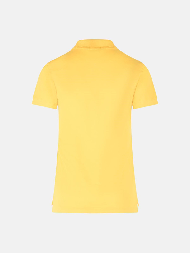 Polo Ralph Lauren 'JULIE' YELLOW COTTON POLO SHIRT outlook