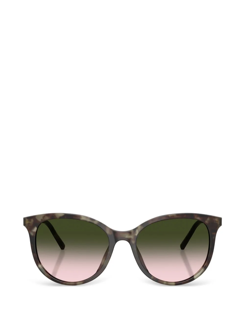 tortoiseshell-effect cat-eye sunglasses - 1