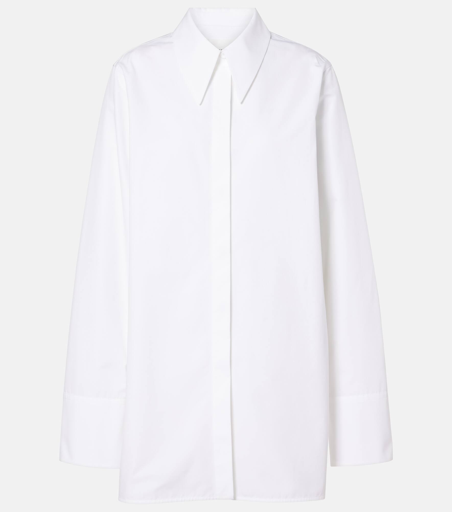 Cotton poplin shirt - 1