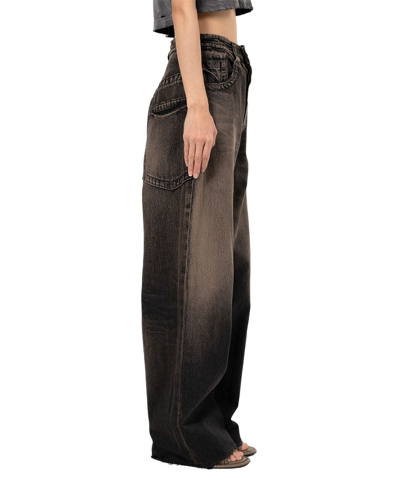 Amateur Sewn Like Wide Denim Pants 6