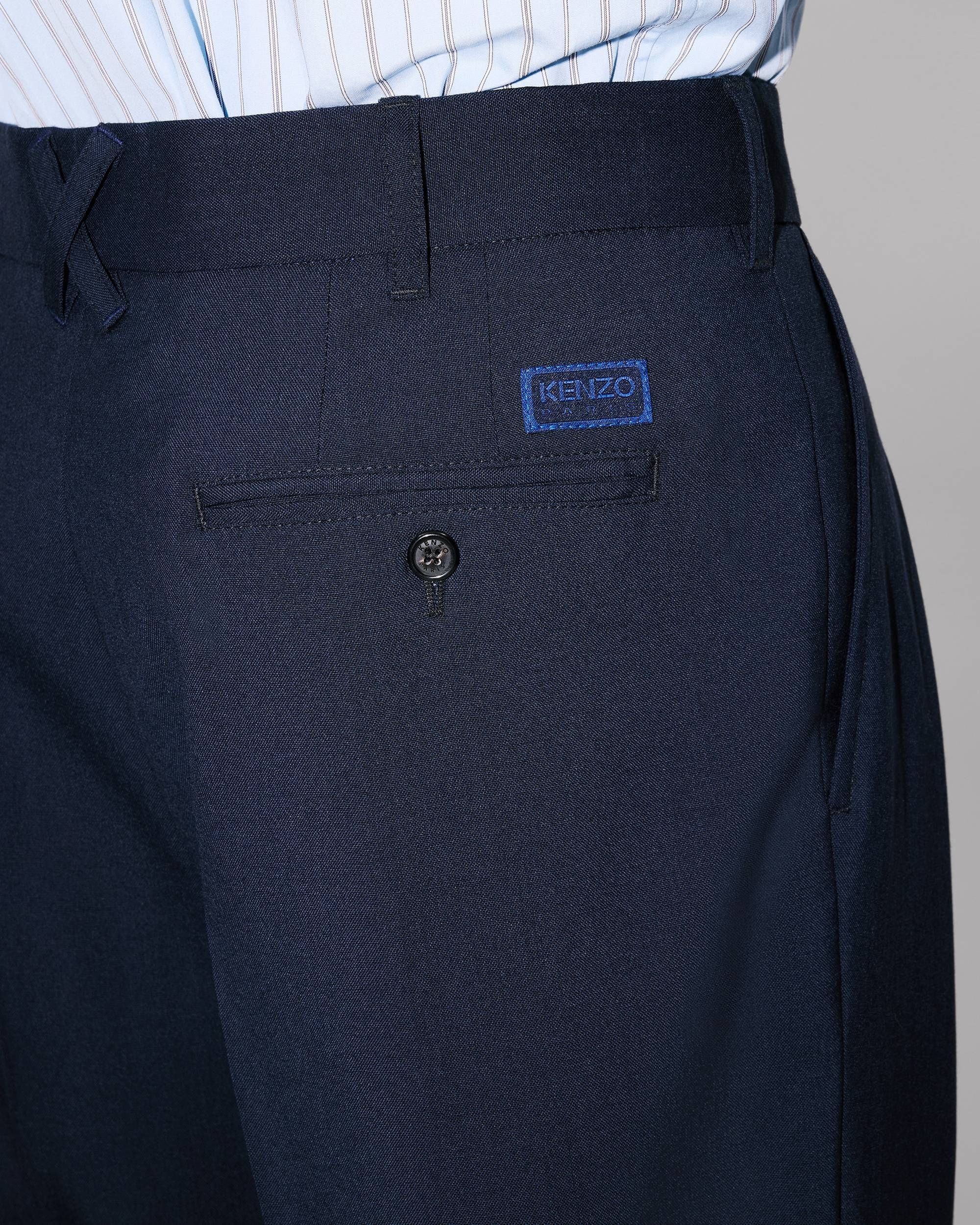 Pleated tailored pants in virgin wool - 8