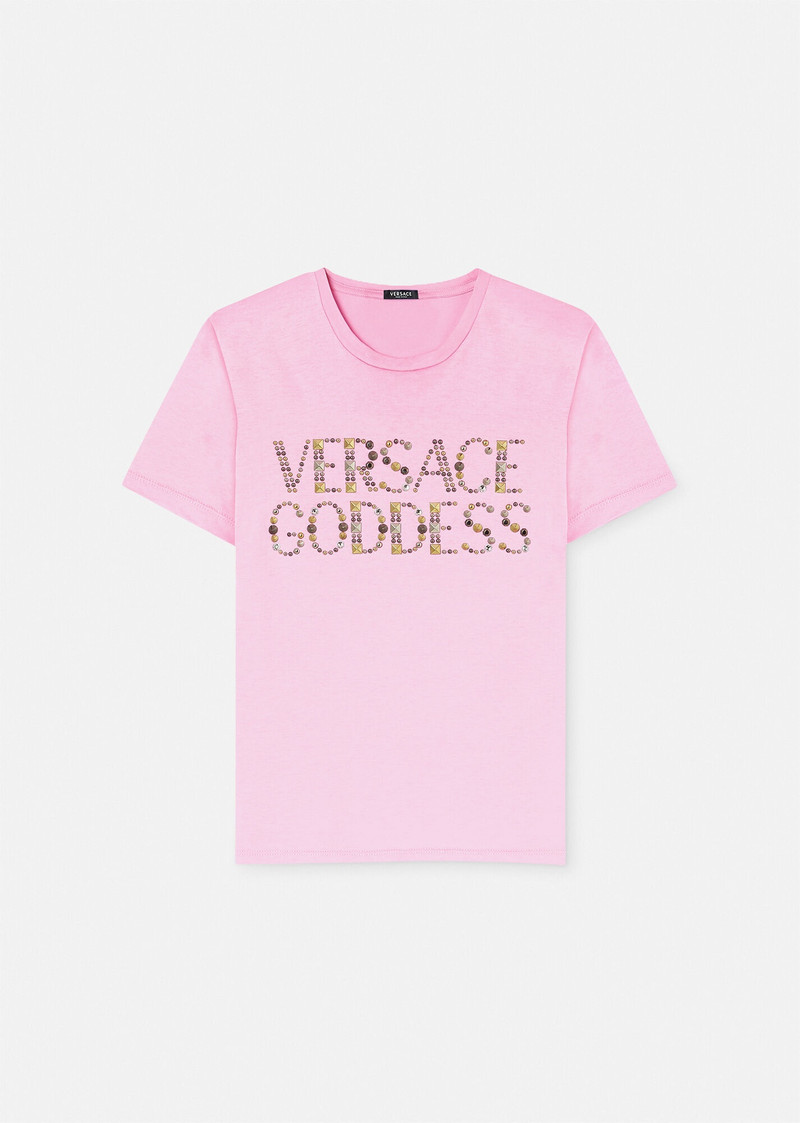 Versace Goddess Studded T-shirt 1