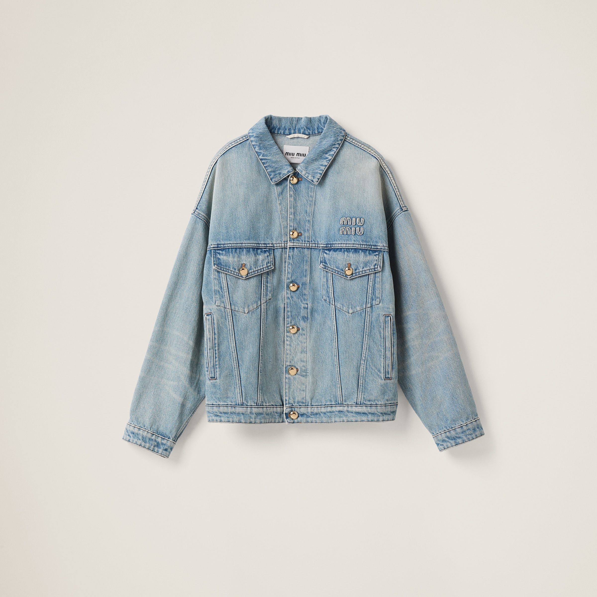 Denim blouson jacket - 1