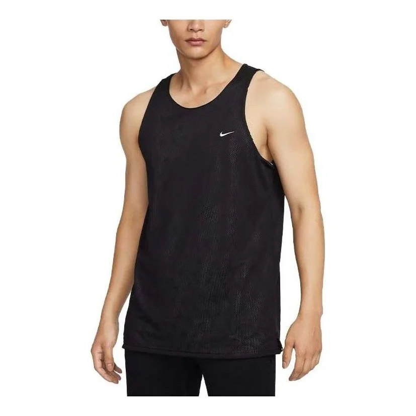Nike Dri-FIT Studio '72 Reversible Allover Print Training Tank Top 'Black' FB7979-010 - 1