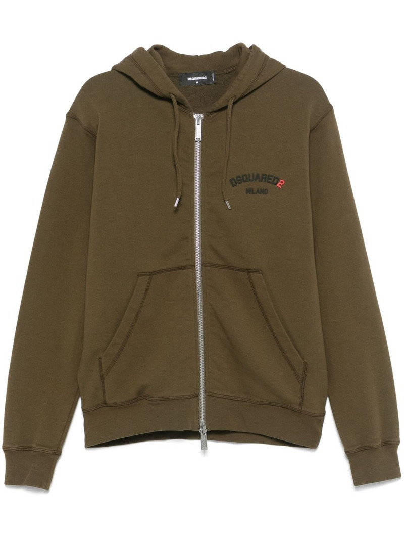 logo-appliqué hoodie 1