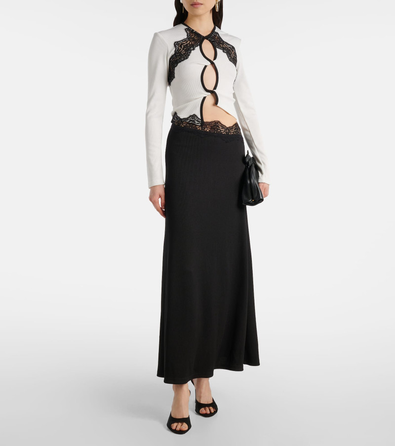 CHRISTOPHER ESBER Lace-trimmed cutout maxi dress outlook
