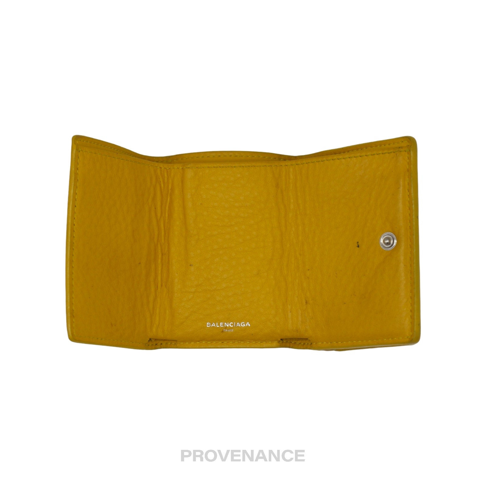 Balenciaga Papier Mini Wallet - Yellow Leather - 5