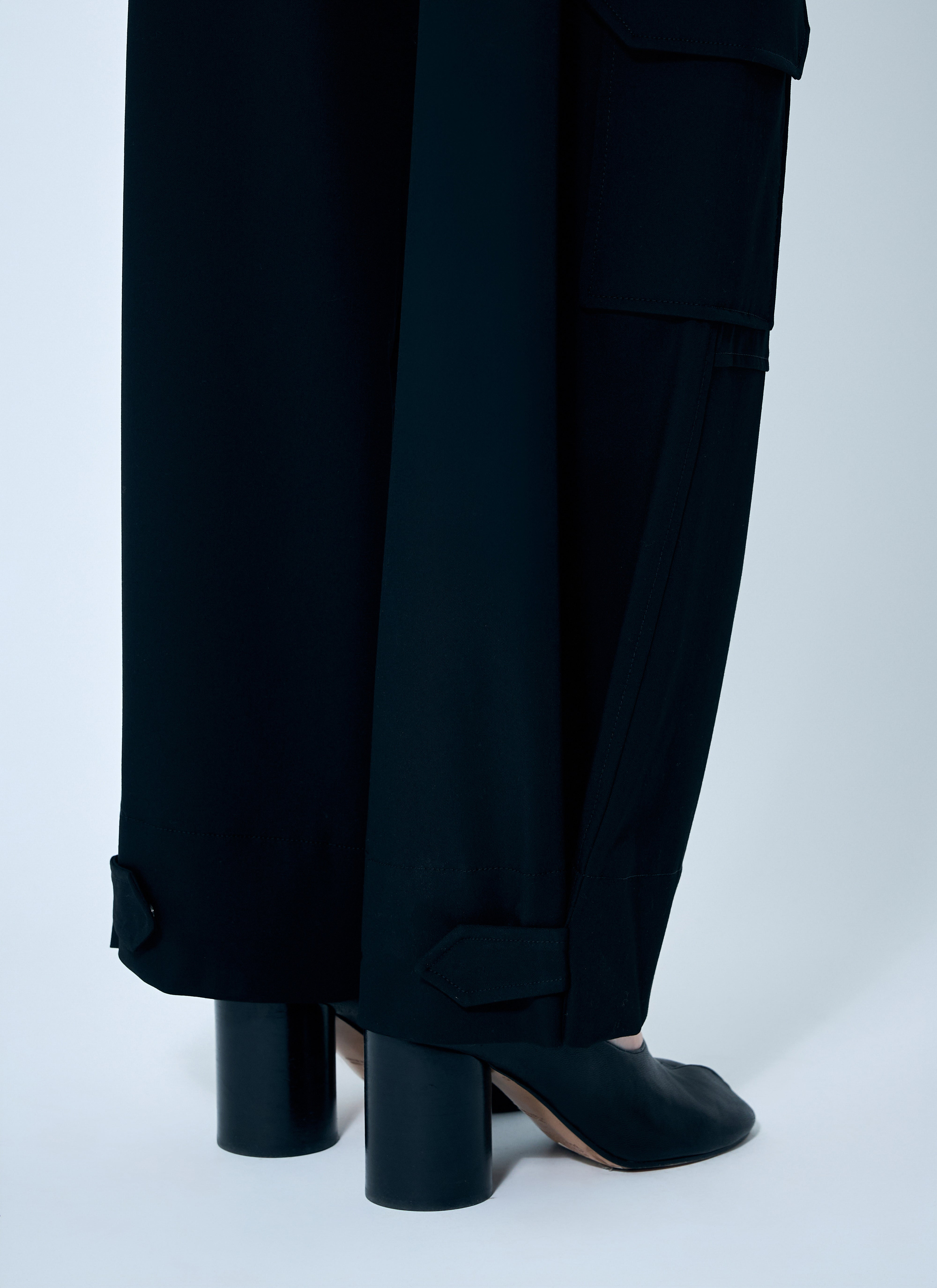 Ganni Women Solid Twill Suiting Cargo Pants - 6