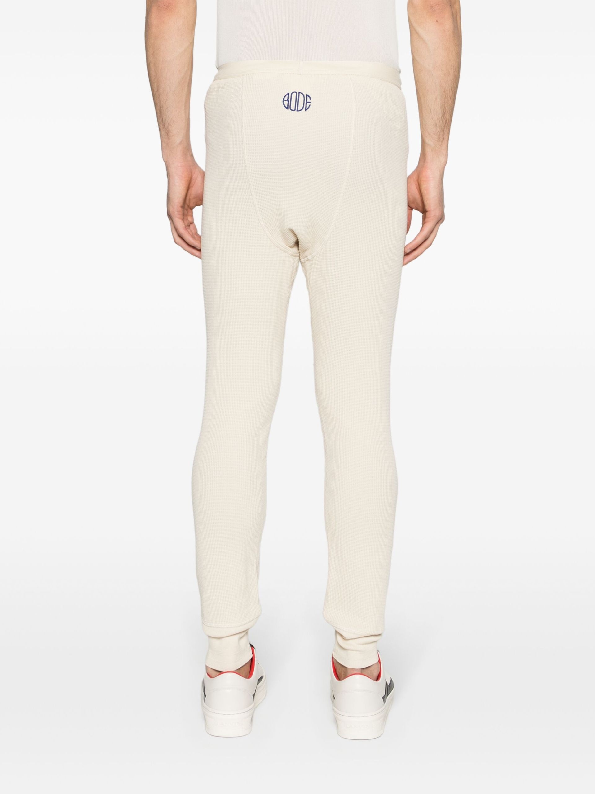 Ecru White Classic Track Pants - 4