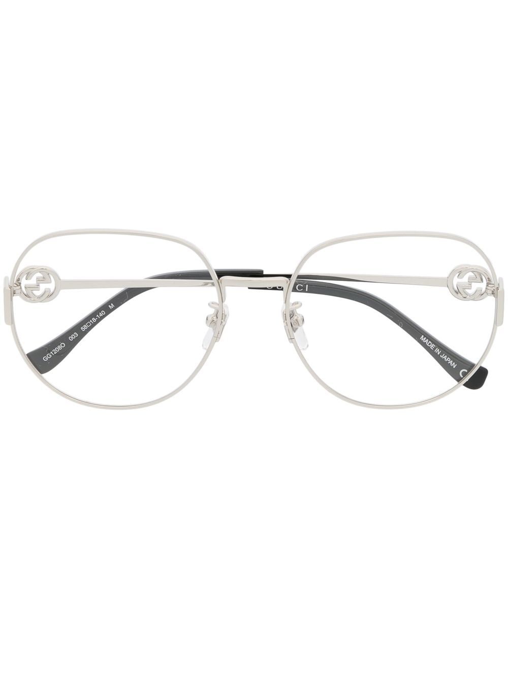 oversized round-frame glasses - 1