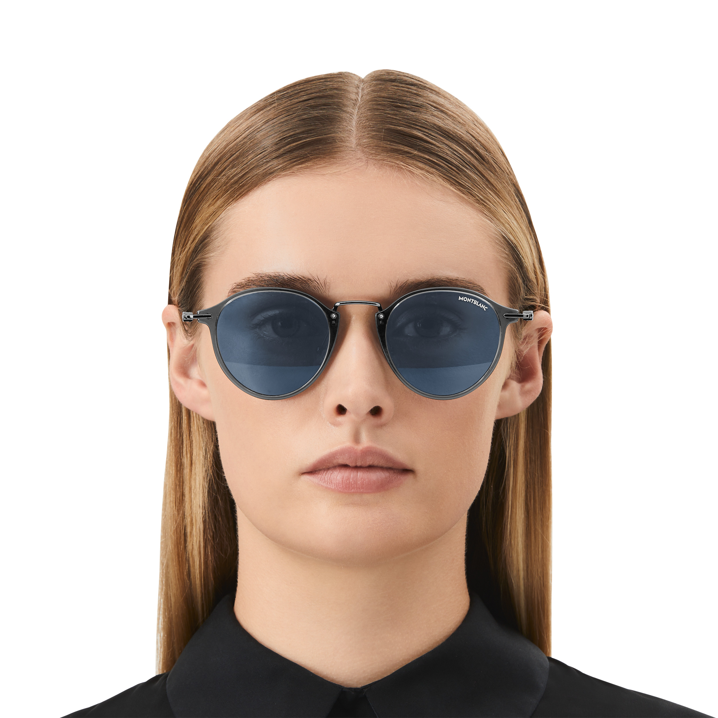 Round Sunglasses with Gray Injected Frame 4