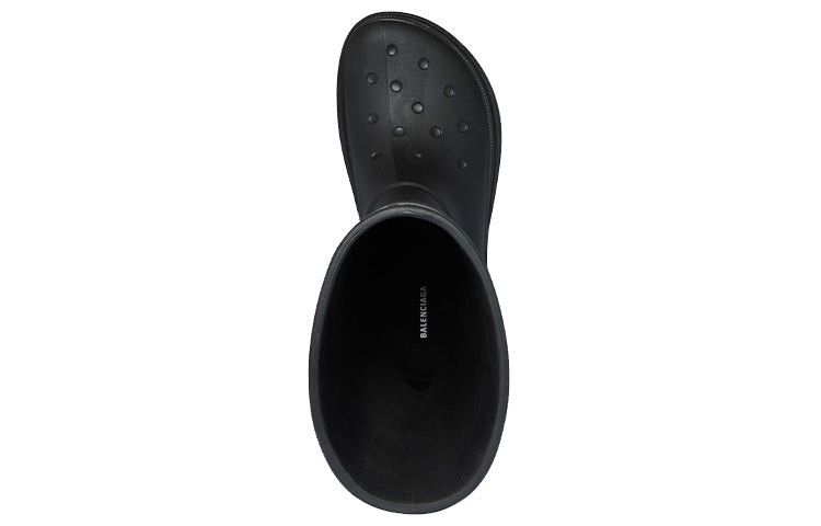 (WMNS) Crocs x Balenciaga Boots 'Black' 677388W1S8E1000 - 5