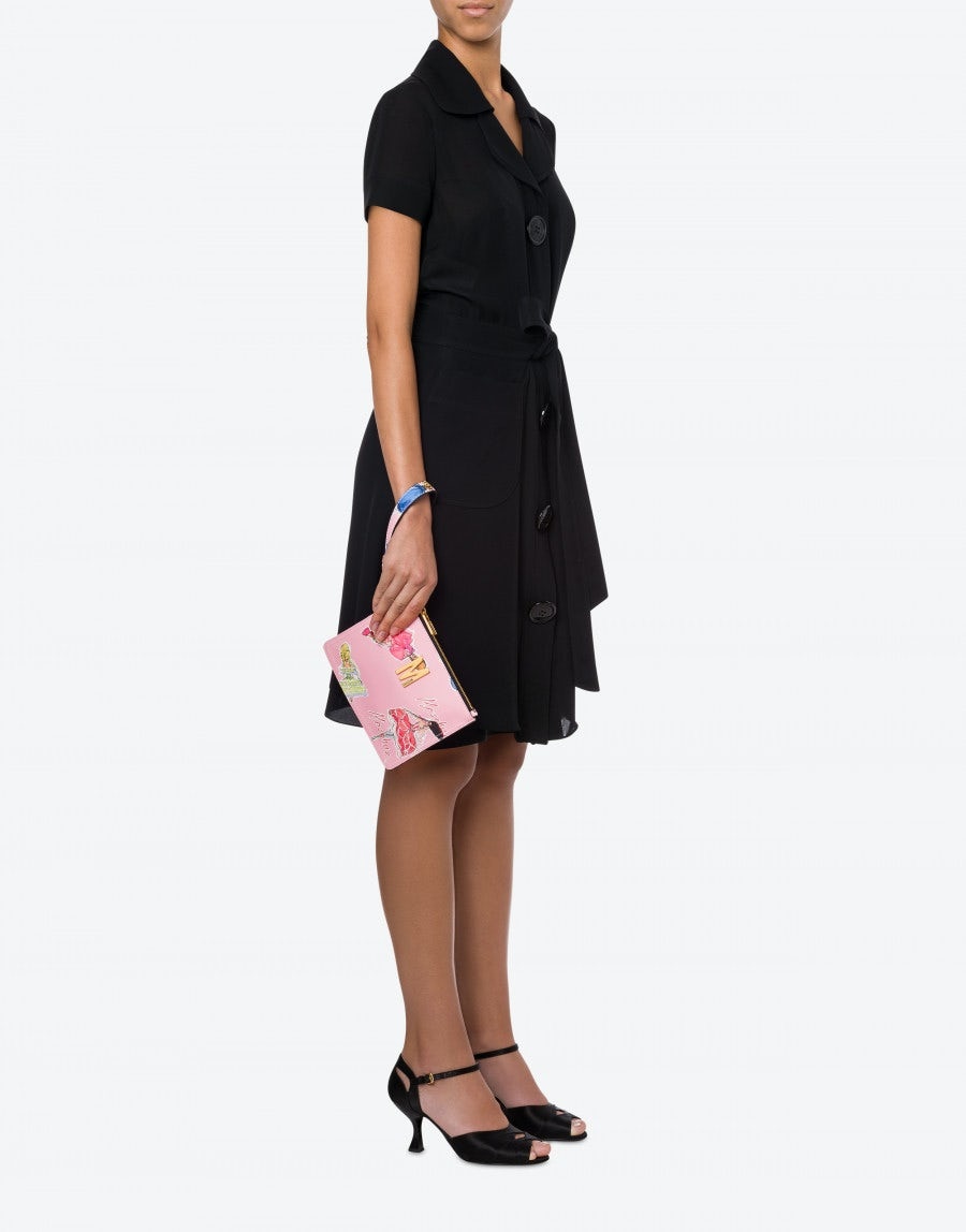 FASHION SKETCHES CALFSKIN SMALL CLUTCH - 5