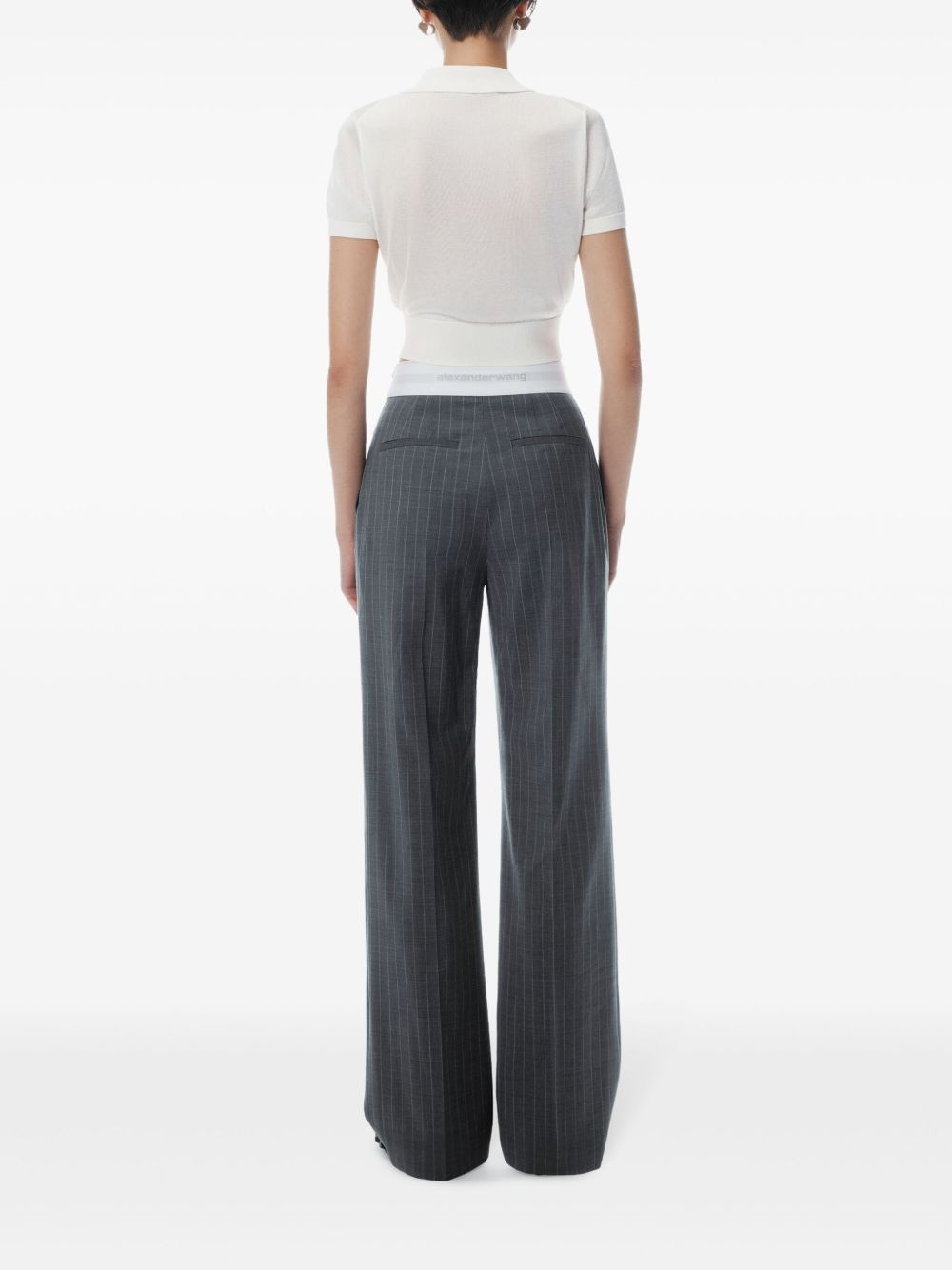 high-waisted pleated trousers - 3
