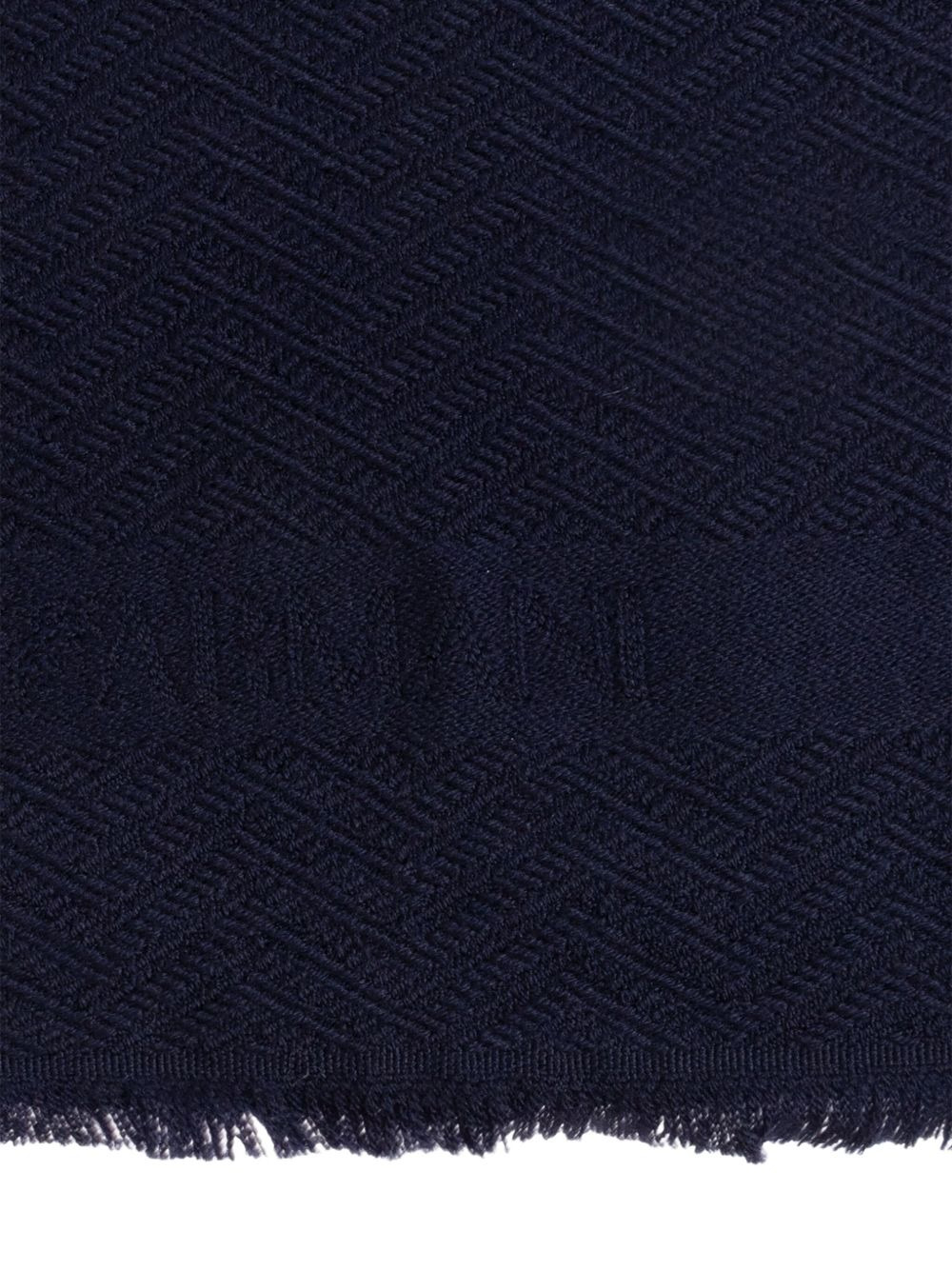 herringbone-pattern wool scarf - 2