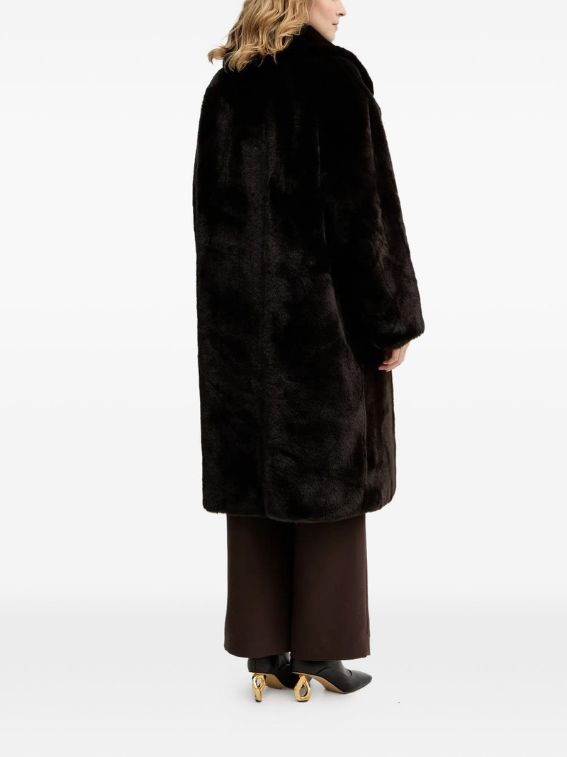 notched faux fur coat 3