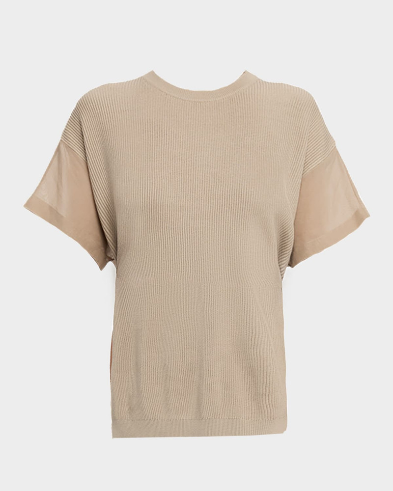 Cotton Rib Short-Sleeve T-Shirt 1