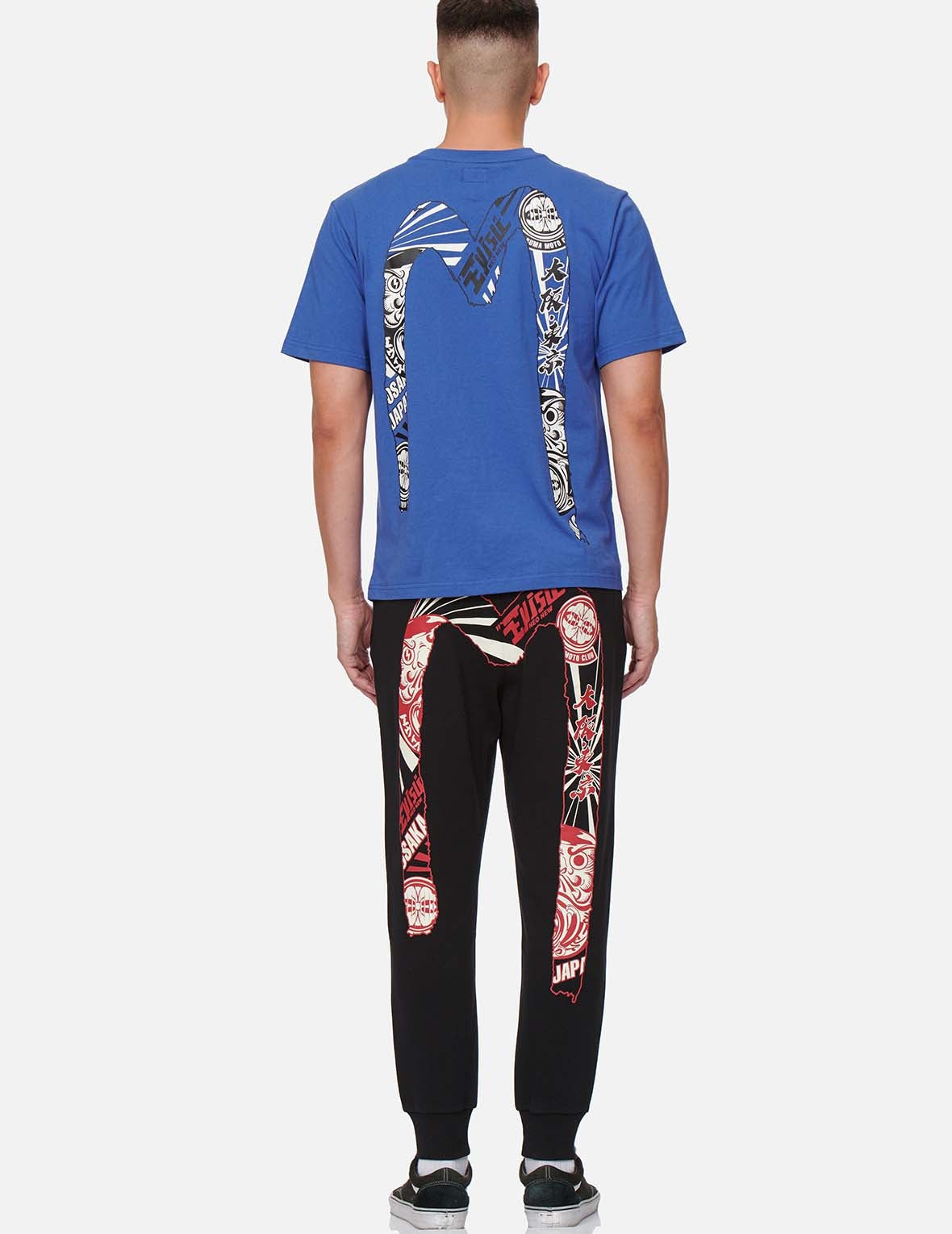 Daruma Brushstroke Daicock Print Sweatpants - 5