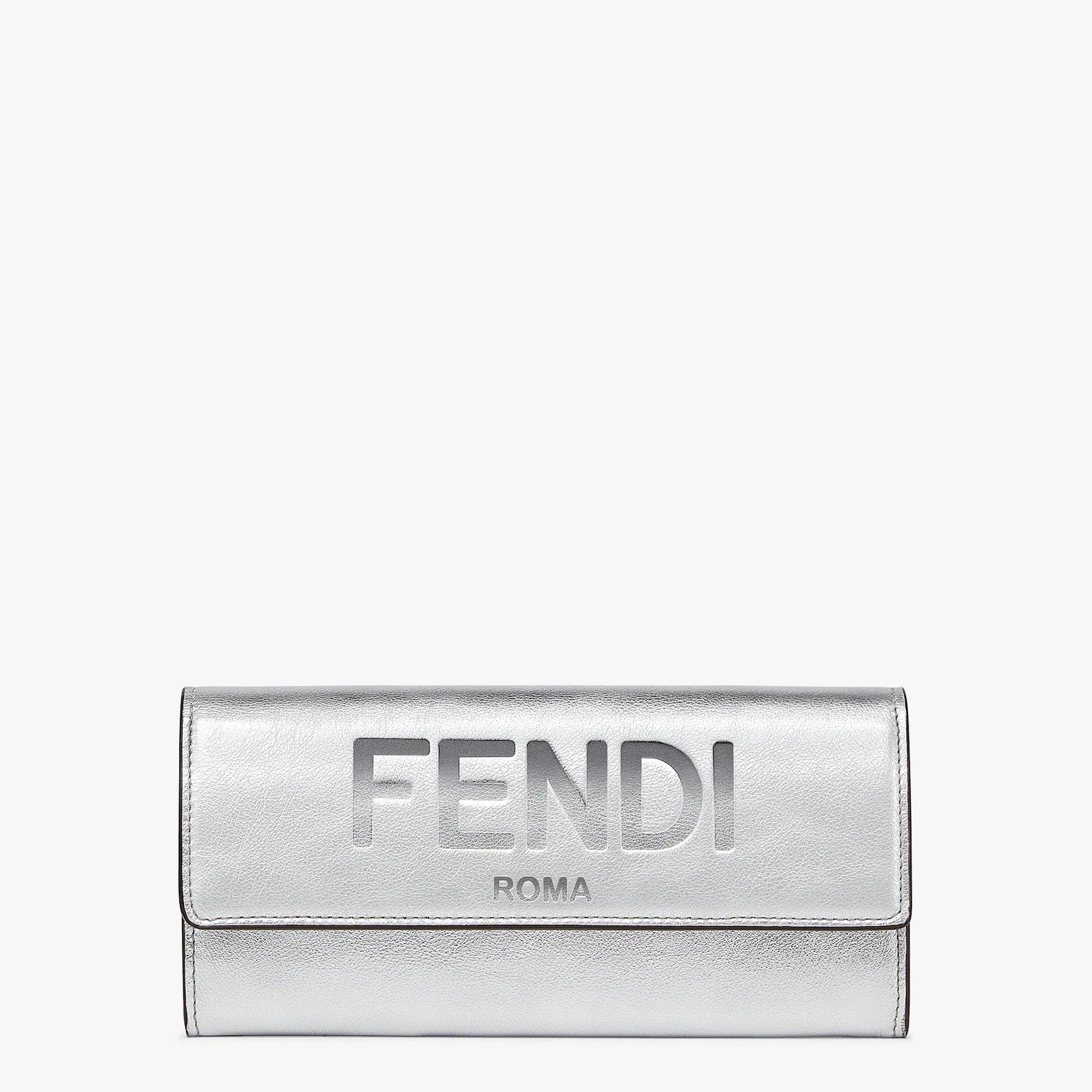 Silver leather wallet - 1