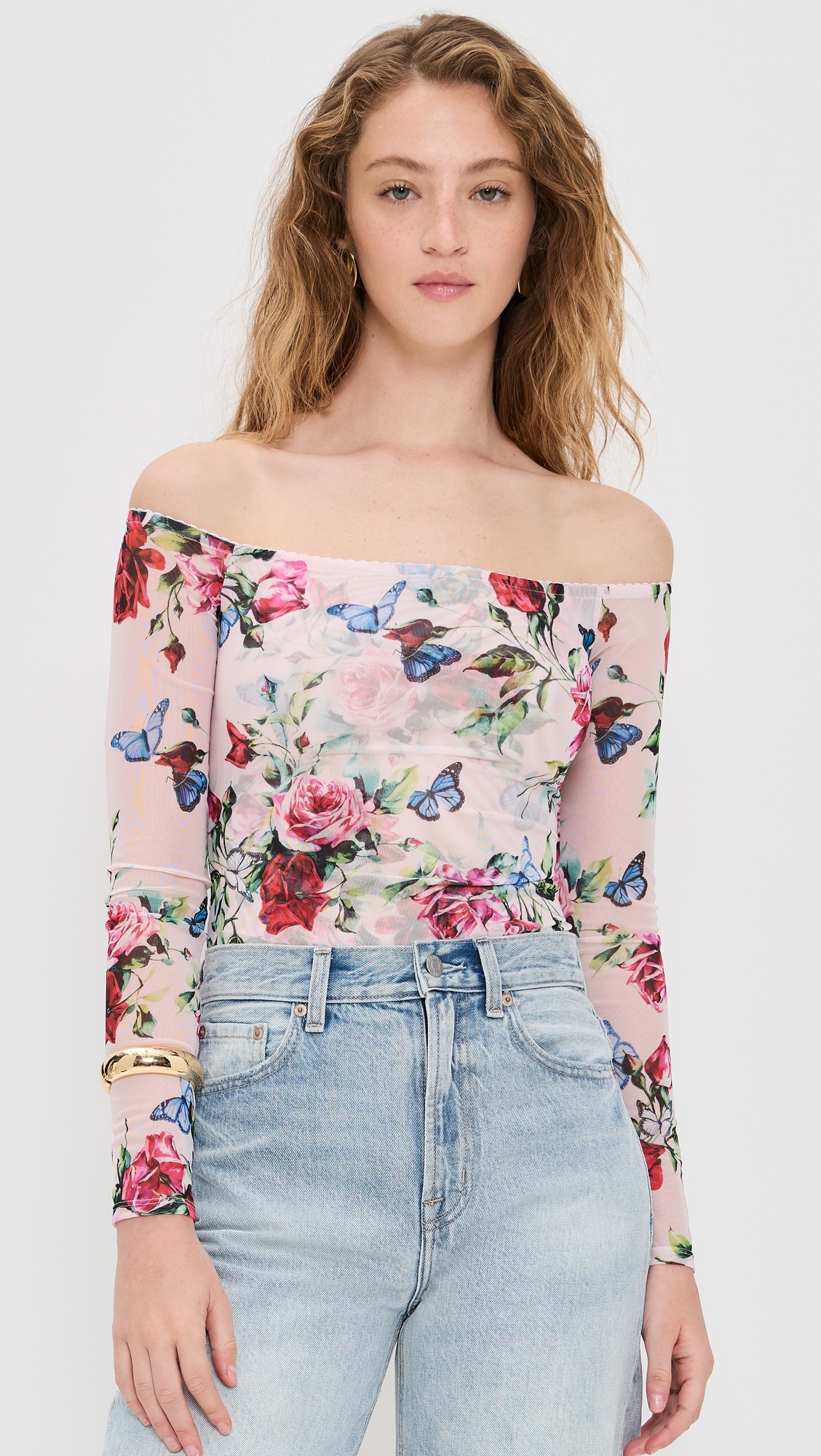 Peonie Off Shoulder Bodysuit - 6
