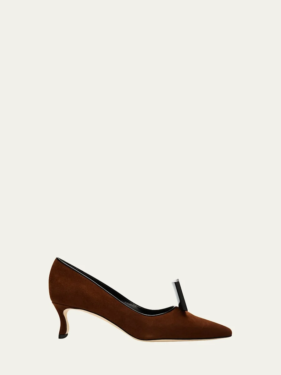 50mm Potoka Suede Pumps - 1