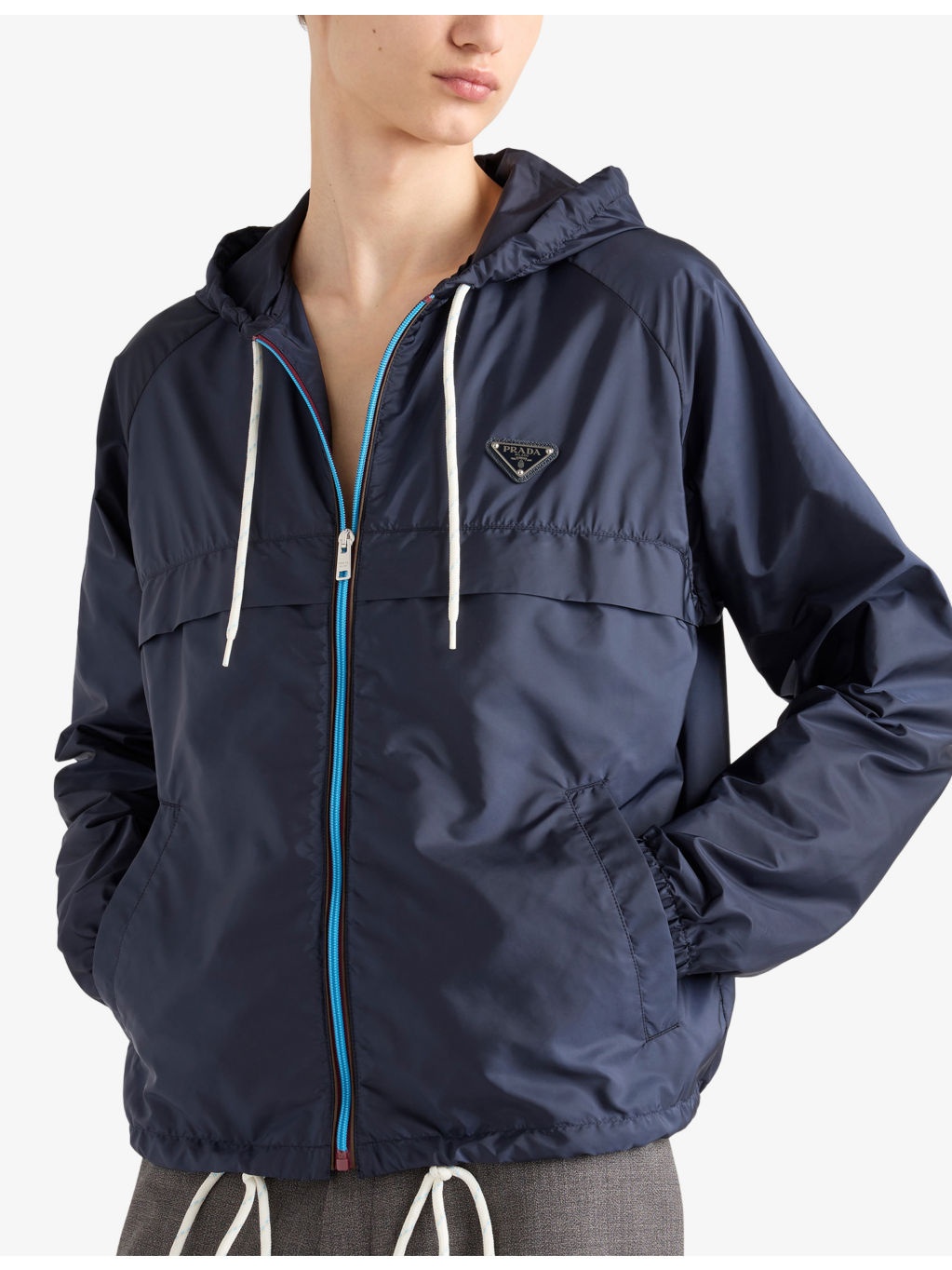 Re-Nylon Brand-Plaque Shell Jacket - 3