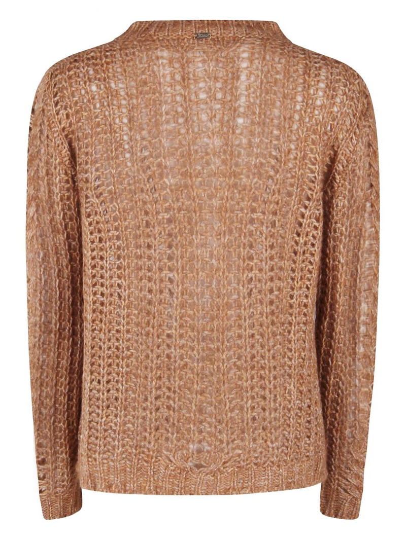 Herno openwork sweater outlook