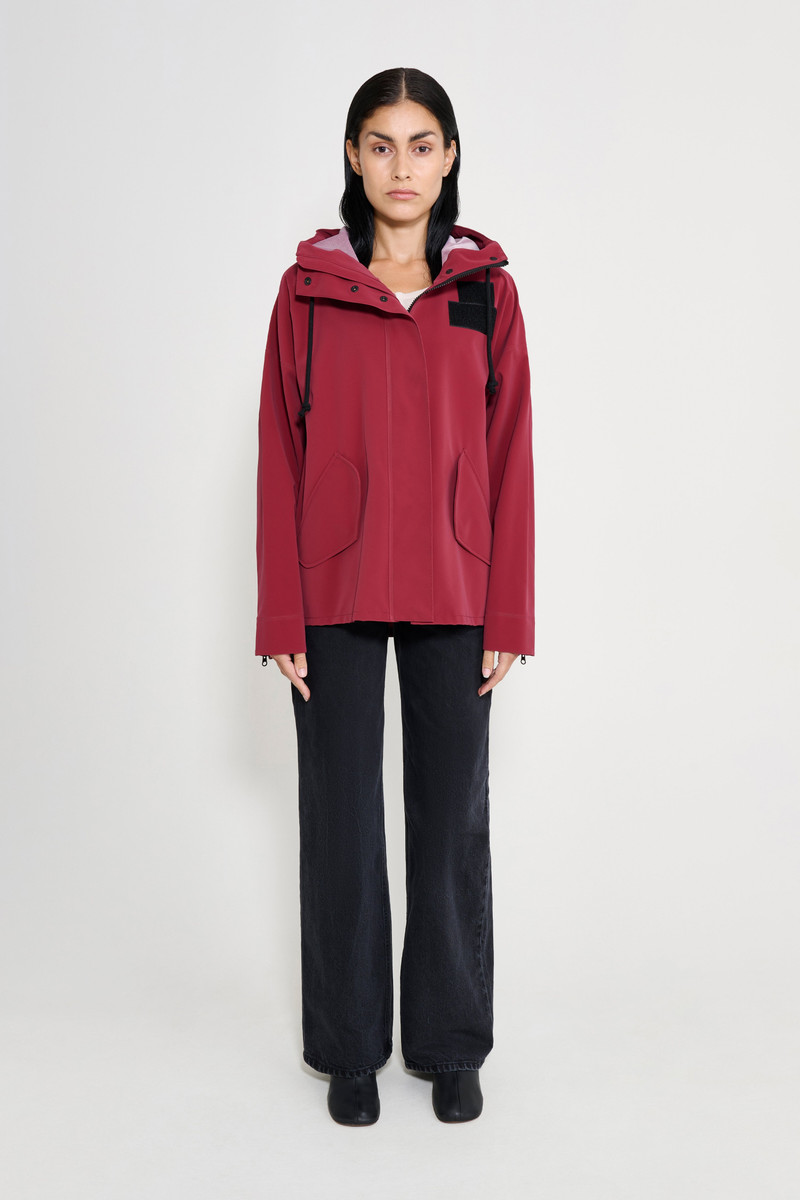 Faversham Matte Raincoat Burgundy 1