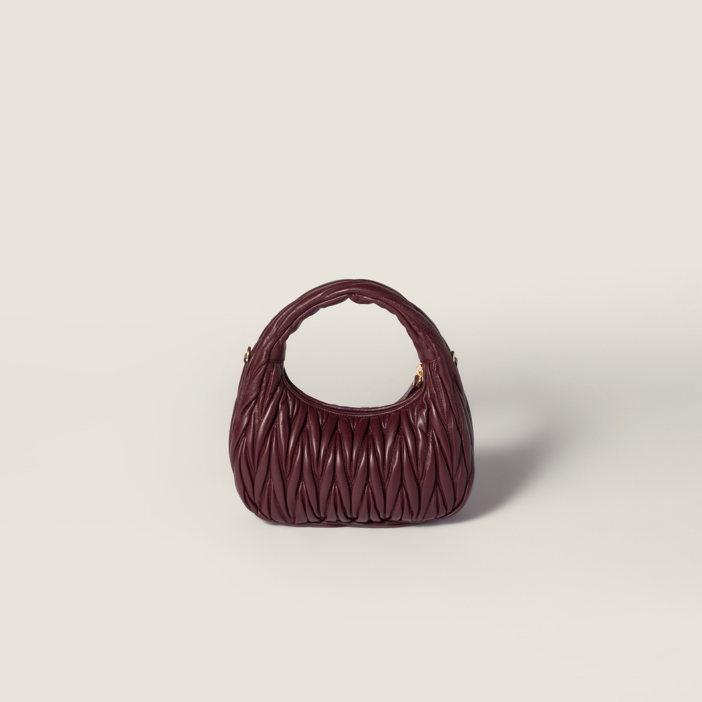 Wander matelassé nappa leather hobo bag - 4