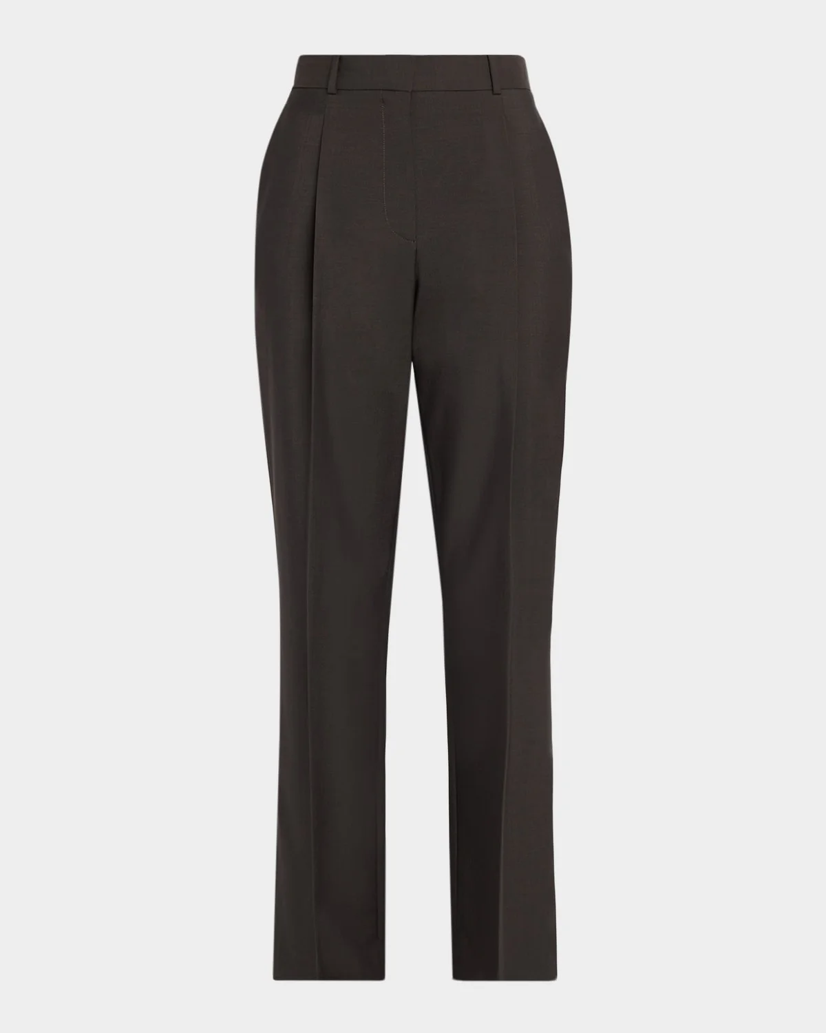 Mikkela Pleated Straight-Leg Pants - 1