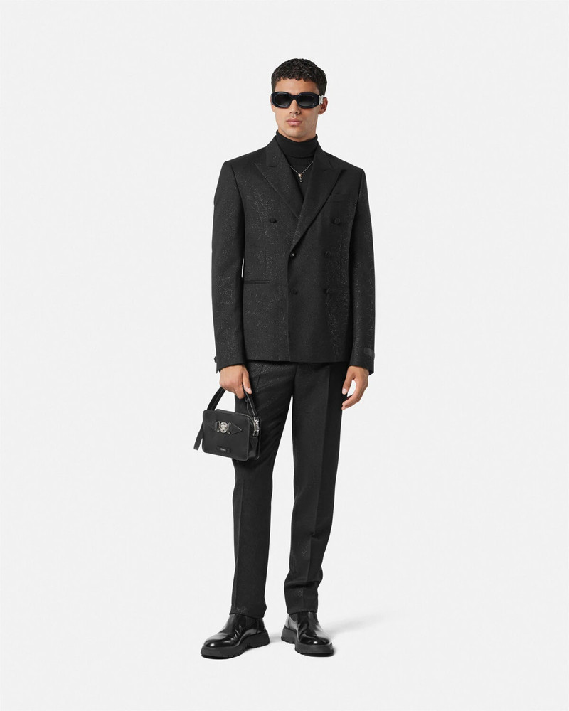 VERSACE Barocco Lurex Double-Breasted Blazer outlook