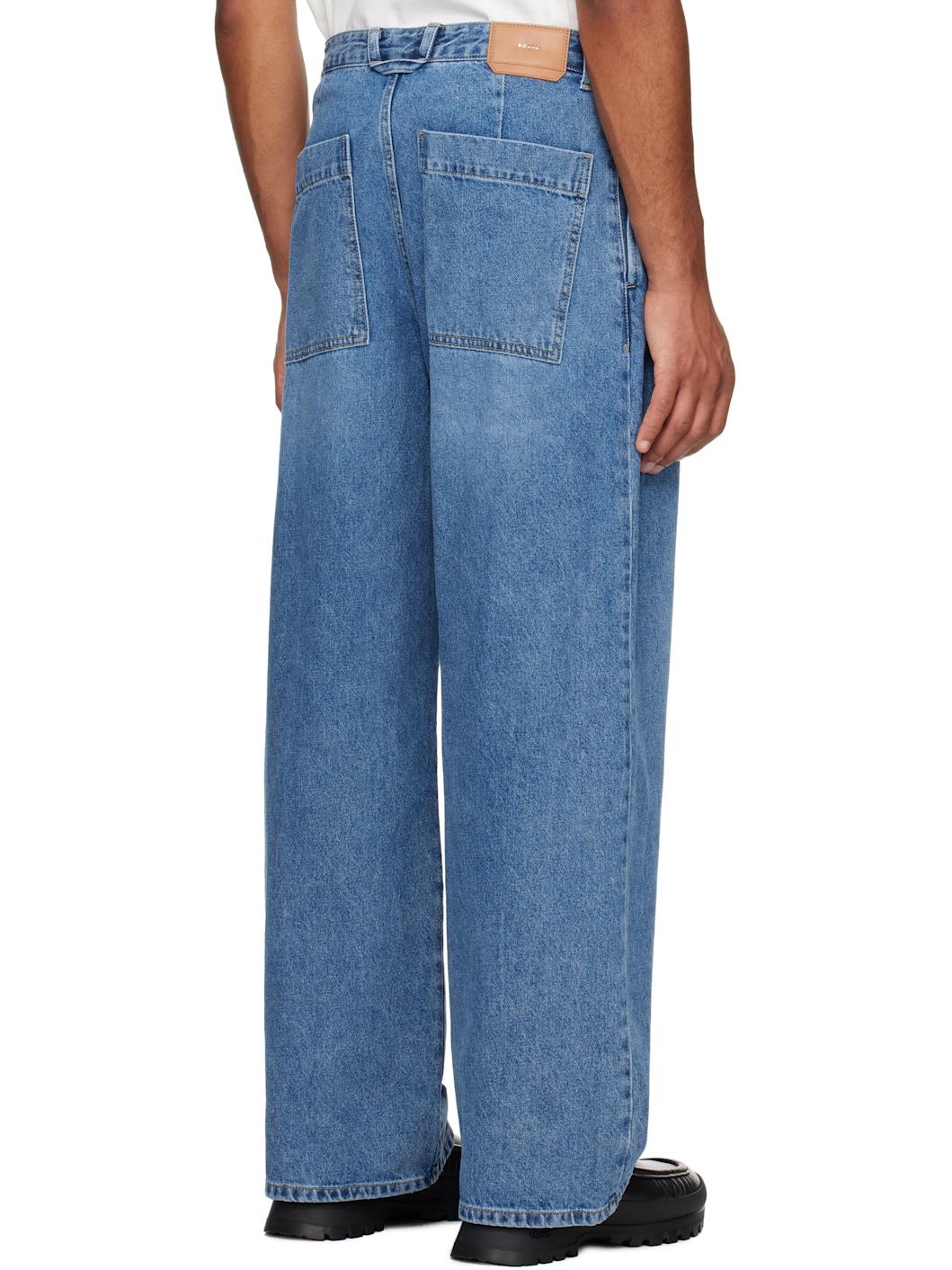 Blue Side Folding Jeans - 3