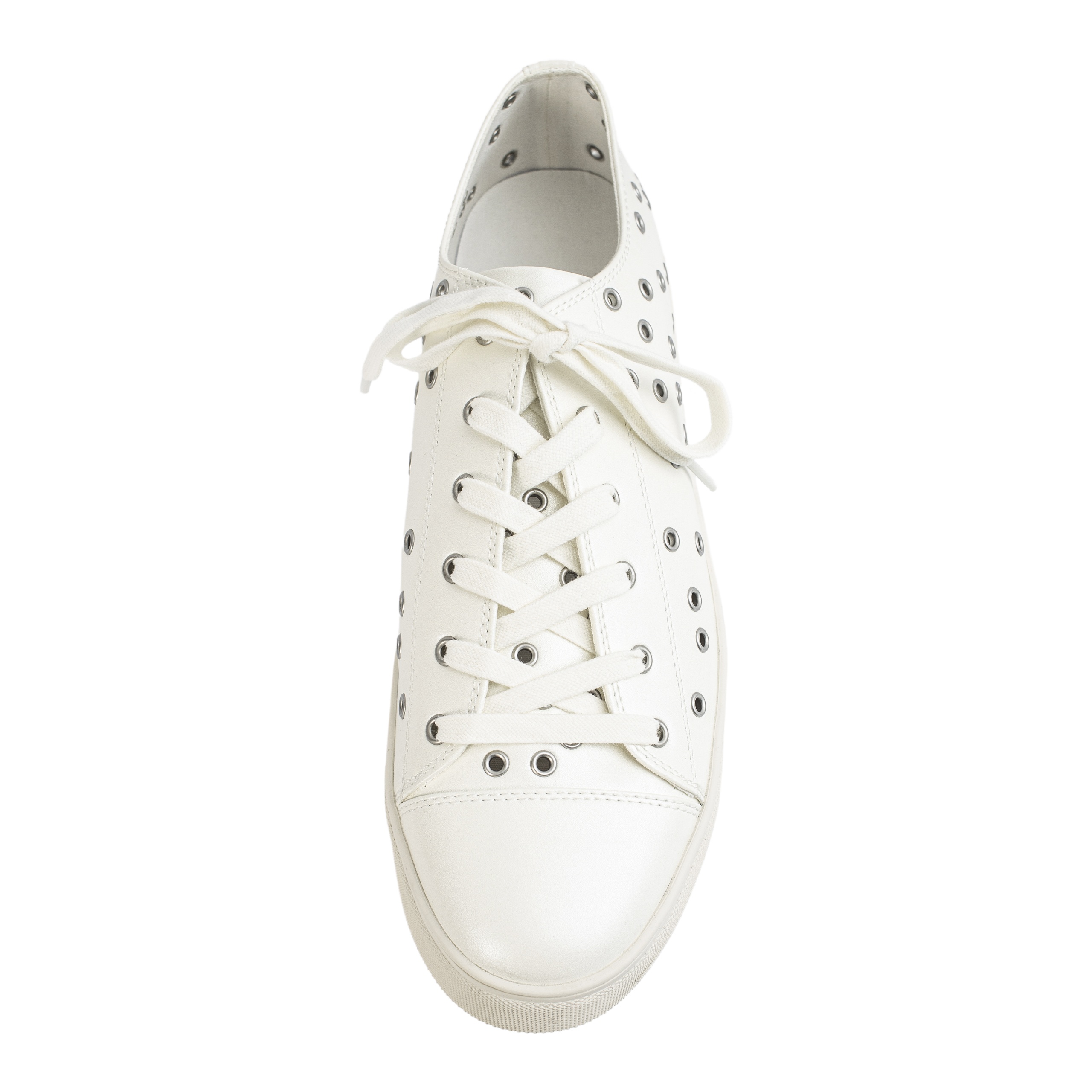 EYELETS SNEAKERS IN WHITE - 3