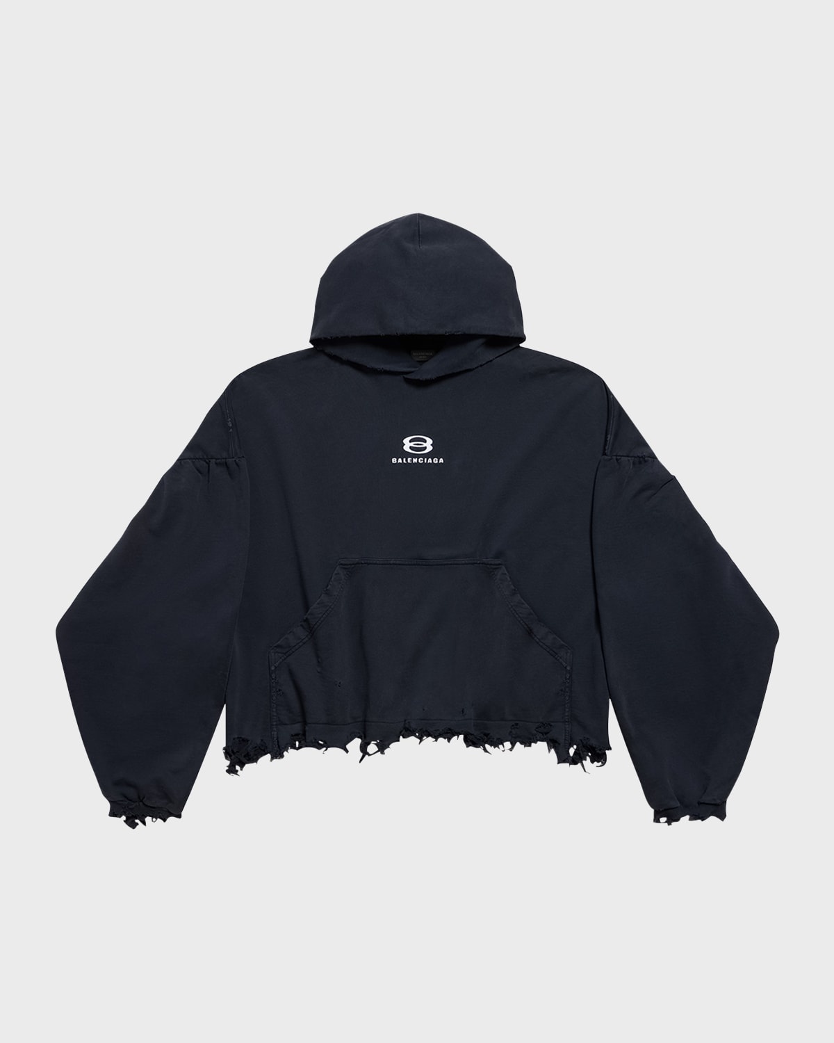 Unity Sports Icon Cropped Hoodie Oversized - 1