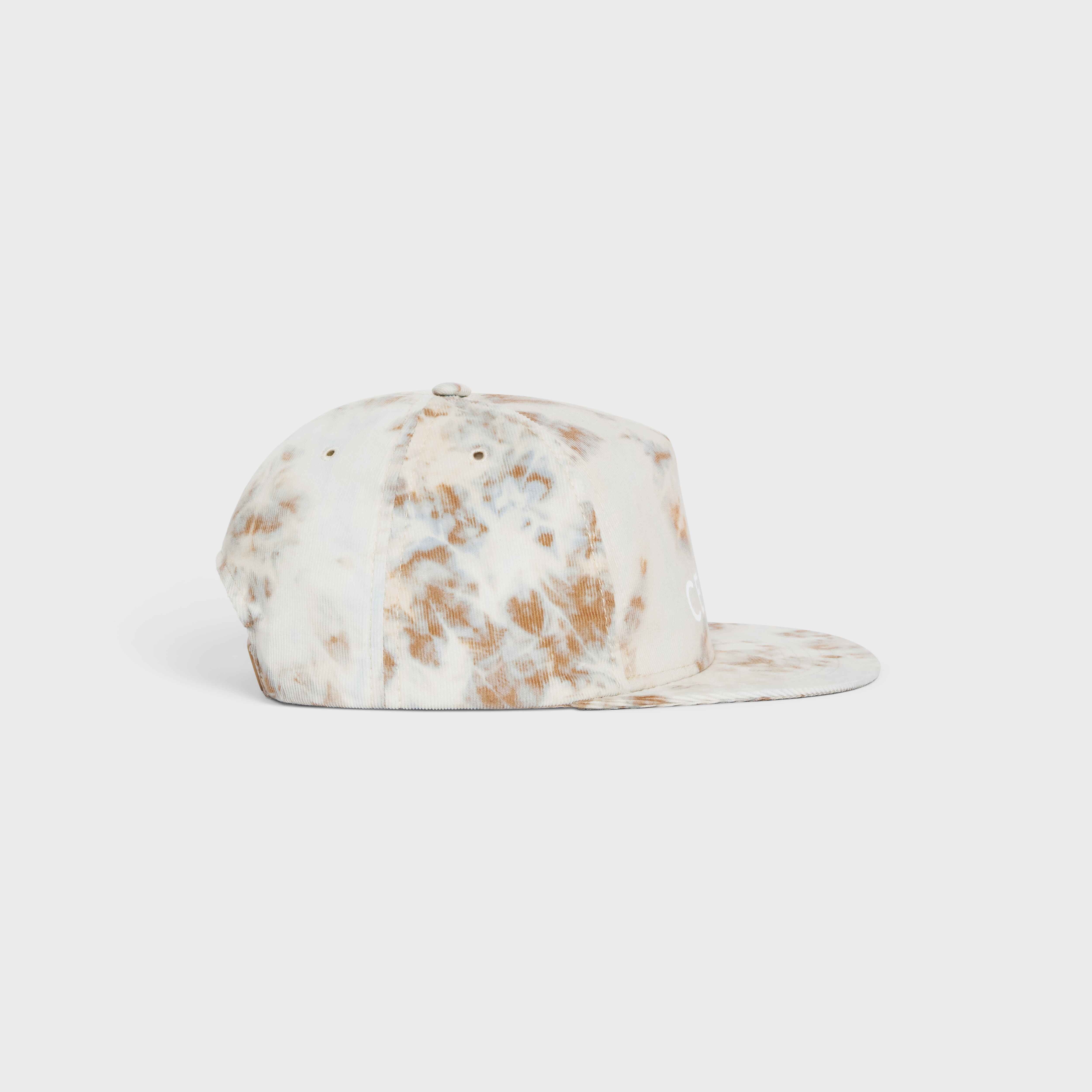 TIE-DYE CELINE SNAPBACK CAP IN VELVET - 3