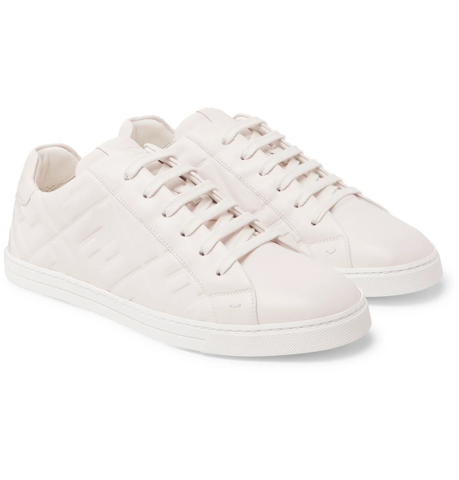 Logo-Embossed Leather Sneakers - 2