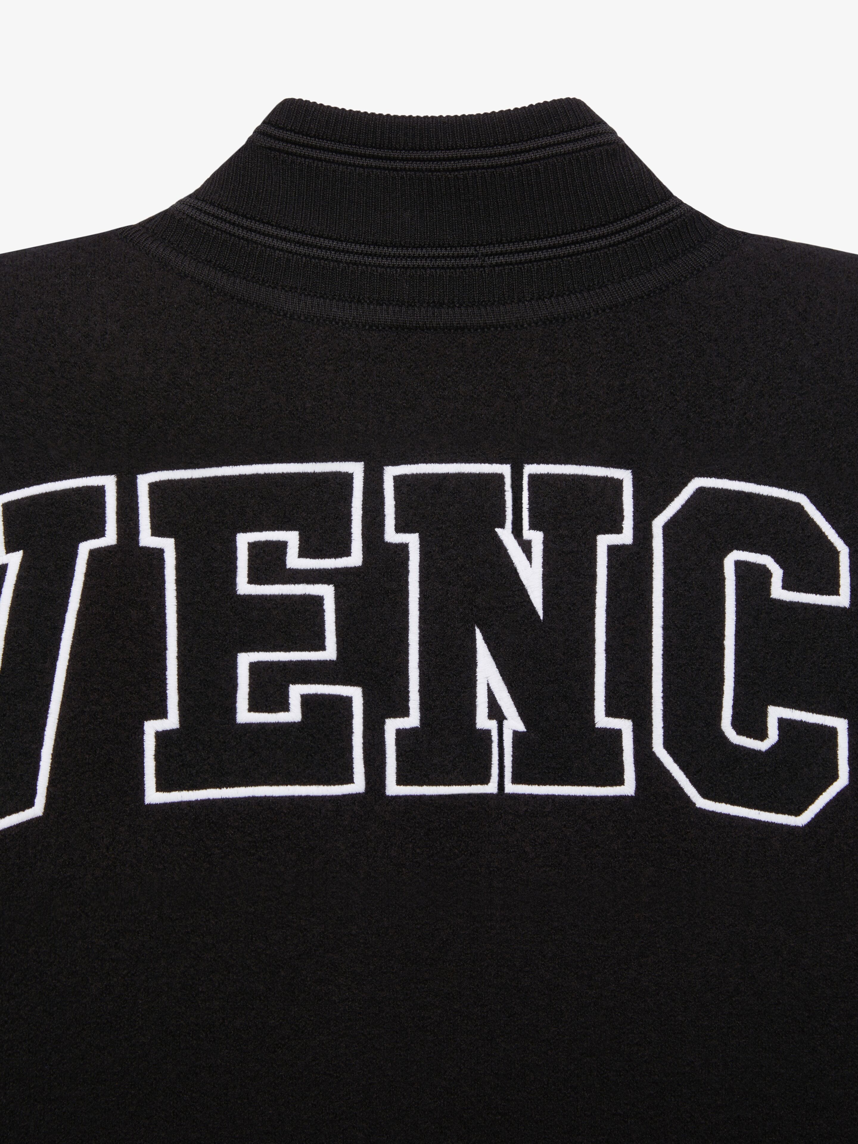 BOMBER JACKET IN GIVENCHY EMBROIDERED WOOL - 7