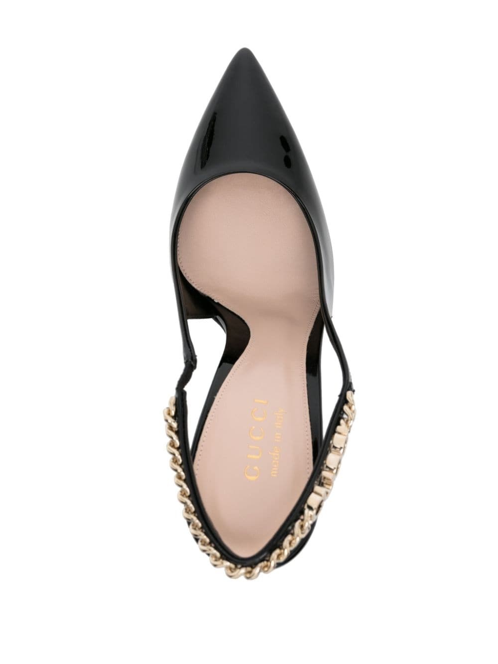 105mm logo-chain patent pumps - 4